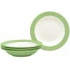 Colorwave 8-1/2 in. 20 (fl.oz.) Apple Green Stoneware Pasta Bowl/Rim Soup Bowl (Set of 4) by Noritake