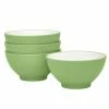 Colorwave 20 fl.oz Apple Green Stoneware Rice Bowl 5-3/4 in. (Set of 4) by Noritake
