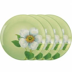 Colorwave Apple Green Stoneware C Rose Accent Plate 8-1/4 in (Set of 4) by Noritake