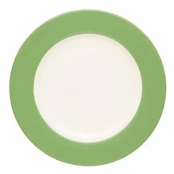 Colorwave Apple Green Stoneware Rim Dinner Plate 11 in. by Noritake