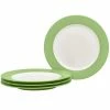 Colorwave Apple Green Stoneware Rim Dinner Plate 11 in. (Set of 4) by Noritake