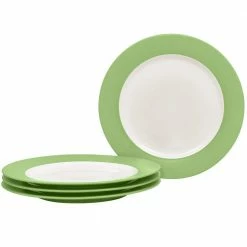 Colorwave Apple Green Stoneware Rim Salad Plate 8-1/4 in. (Set of 4) by Noritake