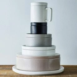 Colortex Stone White Porcelain 4-Piece Place Setting (Service for 1) by Noritake -Cheap Noritake Store black noritake dinnerware sets g010 04b 44 1000