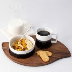 Kona Wood 16.75 in x 10.75 in Dark Wood Serving Tray, Wave Shape by Noritake -Cheap Noritake Store blonde wood noritake serving trays w001 693 fa 1000