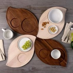 Hammock Wood 16.75 in x 10.75 in Blonde Wood Serving Tray, Wave Shape by Noritake -Cheap Noritake Store blonde wood noritake serving trays w002 693 44 1000