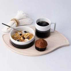 Hammock Wood 16.75 in x 10.75 in Blonde Wood Serving Tray, Wave Shape by Noritake -Cheap Noritake Store blonde wood noritake serving trays w002 693 fa 1000