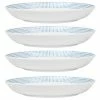 Blue Hammock 29 (fl.oz.) Blue and White Porcelain 9-3/4 in., Dinner Bowl (Set of 4) by Noritake
