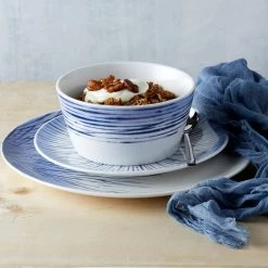 Hanabi Blue/White Porcleain Cereal Bowl 6 in., 25 oz. by Noritake -Cheap Noritake Store blue noritake bowls g013 500 76 1000