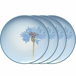 Colorwave Blue Stoneware Cornflower Accent Plate 8-1/4 in. (Set of 4) by Noritake