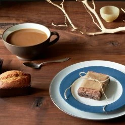 Colorwave Blue Stoneware Rim Salad Plate 8-1/4 in. by Noritake -Cheap Noritake Store blue noritake salad plates dessert plates 8484 605 76 1000