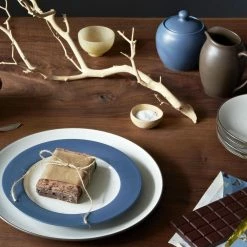 Colorwave Blue Stoneware Rim Salad Plate 8-1/4 in. (Set of 4) by Noritake -Cheap Noritake Store blue noritake salad plates dessert plates 8484 605d fa 1000