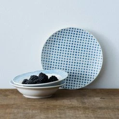 Blue/White Hammock Porcelain Dots Coupe Appetizer Plate 6-1/2 in. by Noritake -Cheap Noritake Store blue noritake salad plates dessert plates 9349 404b 44 1000