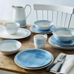 Blue/White Hammock Porcelain All-Purpose Bowl 5-3/4 in., 20 oz. by Noritake -Cheap Noritake Store blue noritake serving bowls 9349 772 44 1000