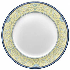 Menorca Palace Blue/Yellow White Bone China Dinner Plate 10-3/4 in. by Noritake -Cheap Noritake Store blue yellow noritake dinner plates 4964 406 fa 1000