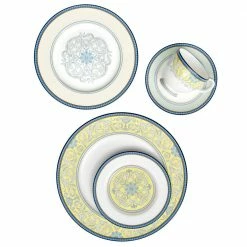 Menorca Palace 5-Piece Formal blue/yellow Bone China Dinnerware Set (Service for 1) by Noritake -Cheap Noritake Store blue yellow noritake dinnerware sets 4964 05e fa 1000