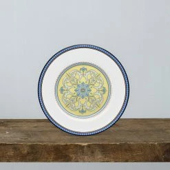 Menorca Palace Blue/Yellow White Bone China Bread and Butter/Appetizer Plate 6-1/2 in. by Noritake -Cheap Noritake Store blue yellow noritake salad plates dessert plates 4964 404 31 1000