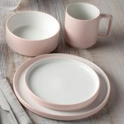 Colortex Stone 6 in. 20 fl.oz Blush Pink Porcelain Cereal Bowl (Set of 4) by Noritake 8 Colortex Stone 6 in. 20 fl.oz Blush Pink Porcelain Cereal Bowl (Set of 4) by Noritake -Cheap Noritake Store blush noritake bowls g014 200d 1f 1000