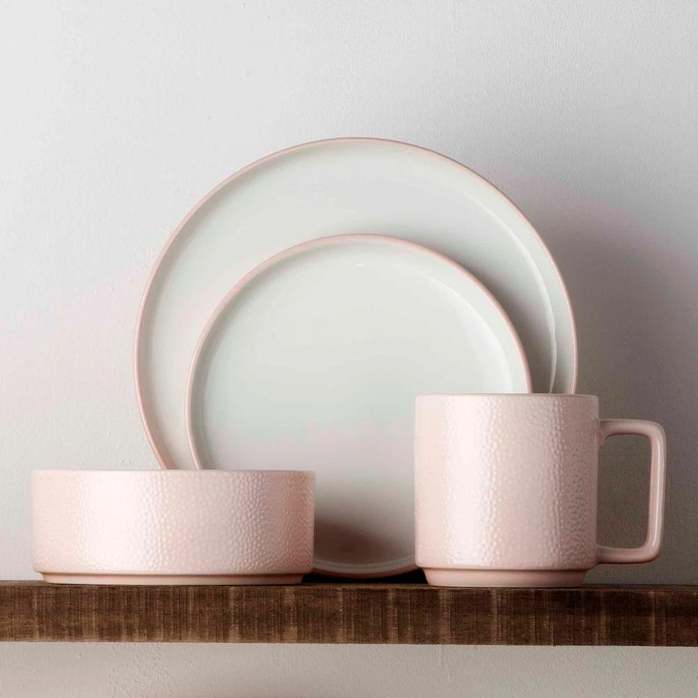 Colortex Stone 6 in. 20 fl.oz Blush Pink Porcelain Cereal Bowl (Set of 4) by Noritake 3 Colortex Stone 6 in. 20 fl.oz Blush Pink Porcelain Cereal Bowl (Set of 4) by Noritake - Image 3