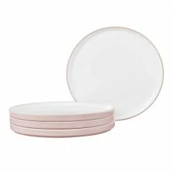 Colortex Stone Blush Porcelain Small Plate 6 in. (Set of 4) by Noritake