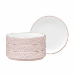 Colortex Stone Blush Porcelain Mini Plate 3-3/4 in. (Set of 4) by Noritake