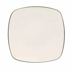 Colorwave Chocolate Brown Stoneware Square Dinner Plate 10-3/4 in. by Noritake