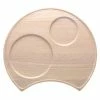 Hammock Wood 13 in x 11.75 in Blonde Wood Serving Tray, Crescent Shape by Noritake