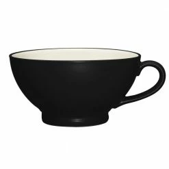 Colorwave Graphite Black Stoneware Handled Bowl 5-1/2 in., 18 oz. by Noritake