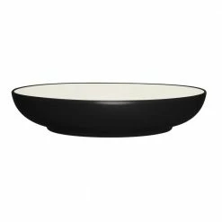 Colorwave Graphite Black Stoneware Pasta Serving Bowl 10-3/4 in., 89-1/2 oz. by Noritake