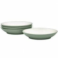 Colorwave 35 fl.oz Green Stoneware Coupe Pasta Bowl 9 in. (Set of 4) by Noritake