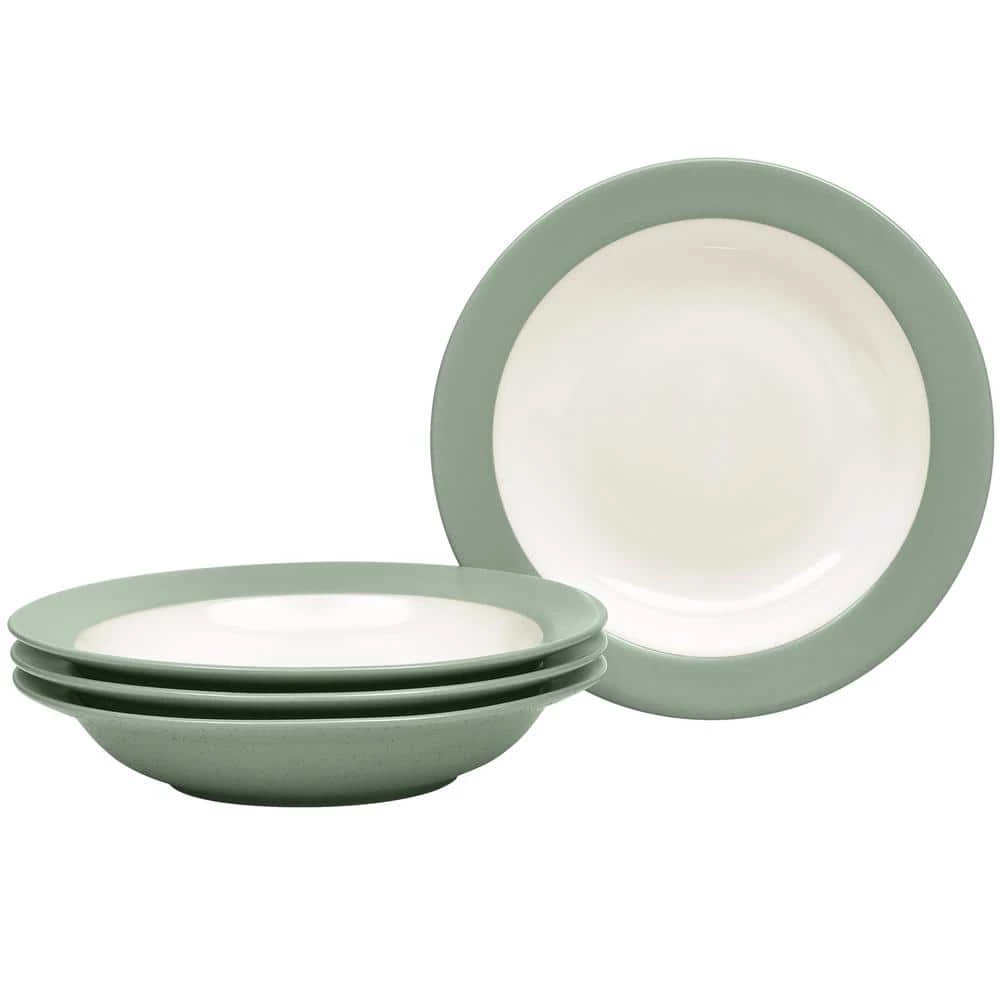 Colorwave 8-1/2 in. 20 fl.oz Green Stoneware Pasta Bowl/Rim Soup Bowl (Set of 4) by Noritake 1 Colorwave 8-1/2 in. 20 fl.oz Green Stoneware Pasta Bowl/Rim Soup Bowl (Set of 4) by Noritake
