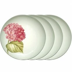 Colorwave Green Stoneware Hydrangea Accent Plate 8-1/4 in. (Set of 4) by Noritake