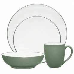 Colorwave Green Stoneware Coupe 4-Piece Place Setting (Service for 1) by Noritake