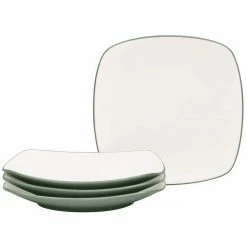 Colorwave Green Stoneware Square Salad Plate 8-1/4 in. (Set of 4) by Noritake
