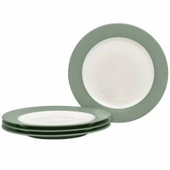 Colorwave Green Stoneware Rim Salad Plate 8-1/4 in. (Set of 4) by Noritake
