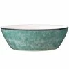 ColorKraft Essence 10.25" 90 fl.oz Jade (Green) Stoneware Vegetable Serving Bowl by Noritake