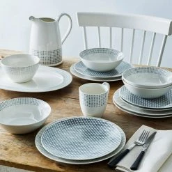 Grey/White Hammock Porcelain Dots Coupe Salad Plate 9-1/2 in. by Noritake -Cheap Noritake Store grey noritake salad plates dessert plates 9353 405b 1f 1000