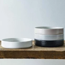 Colortex Stone Grey Porcelain Deep Plate 7-1/2 in. (Set of 4) by Noritake -Cheap Noritake Store grey noritake salad plates dessert plates g008 560d 4f 1000