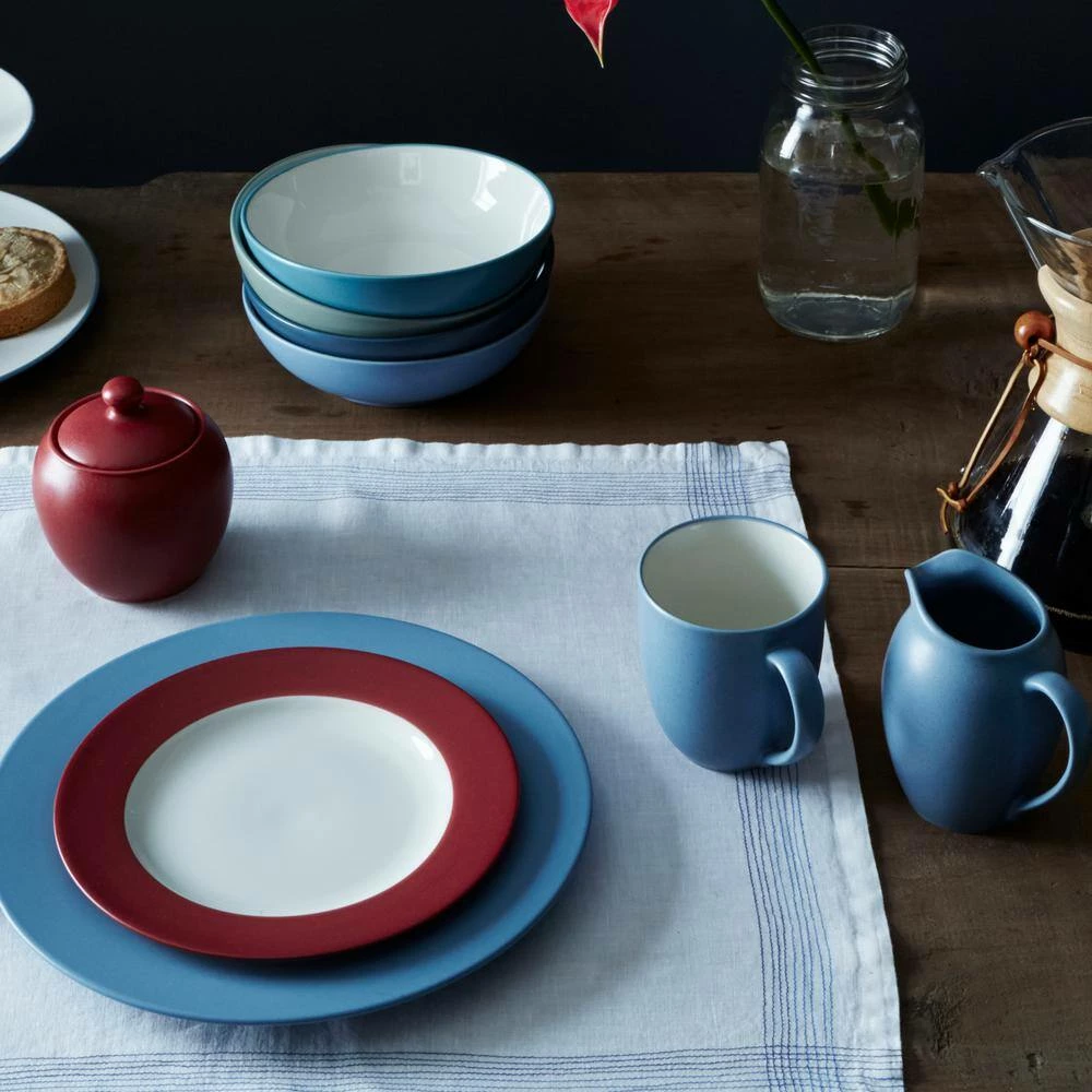 Colorwave 7 in. 22 fl.oz Ice Light Blue Stoneware Cereal Bowl/Soup Bowl (Set of 4) by Noritake 3 Colorwave 7 in. 22 fl.oz Ice Light Blue Stoneware Cereal Bowl/Soup Bowl (Set of 4) by Noritake - Image 3