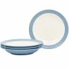 Colorwave 27 fl.oz Ice Light Blue Stoneware Pasta Bowl 10-1/2 in. (Set of 4) by Noritake