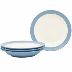 Colorwave 27 fl.oz Ice Light Blue Stoneware Pasta Bowl 10-1/2 in. (Set of 4) by Noritake