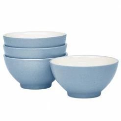 Colorwave 20 fl.oz Ice Light Blue Stoneware Rice Bowl 5-3/4 in. (Set of 4) by Noritake