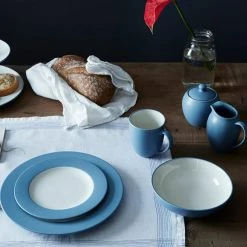 Colorwave Ice Light Blue Stoneware Coupe Dinner Plate 10-1/2 in. (Set of 4) by Noritake -Cheap Noritake Store ice noritake dinner plates 8099 406d 44 1000