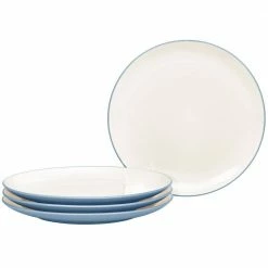 Colorwave Ice Light Blue Stoneware Coupe Dinner Plate 10-1/2 in. (Set of 4) by Noritake