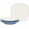 Colorwave Ice Light Blue Stoneware Square Dinner Plate 10-3/4 in. (Set of 4) by Noritake