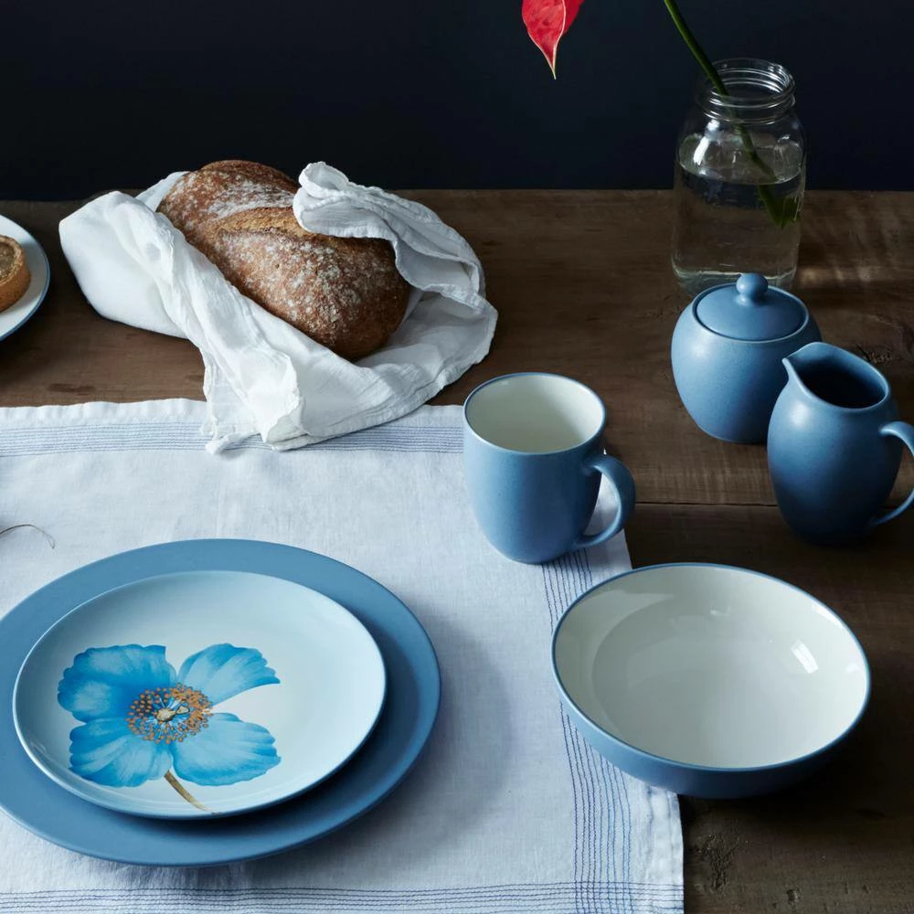 Colorwave Ice Light Blue Stoneware Rim Salad Plate 8-1/4 in. (Set of 4) by Noritake 4 Colorwave Ice Light Blue Stoneware Rim Salad Plate 8-1/4 in. (Set of 4) by Noritake - Image 4