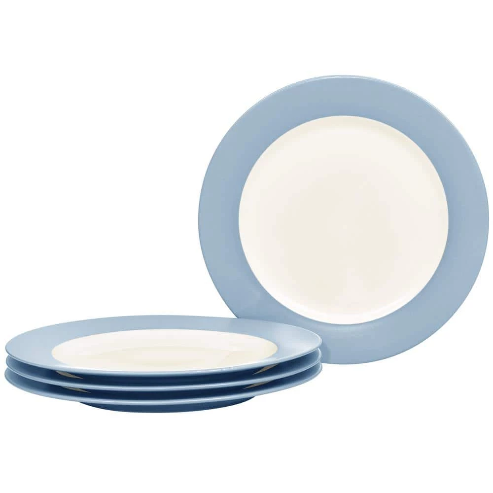Colorwave Ice Light Blue Stoneware Rim Salad Plate 8-1/4 in. (Set of 4) by Noritake 1 Colorwave Ice Light Blue Stoneware Rim Salad Plate 8-1/4 in. (Set of 4) by Noritake