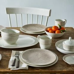 Khaki/White Hammock Porcelain Dots Coupe Salad Plate 9-1/2 in. (Set of 4) by Noritake -Cheap Noritake Store khaki noritake salad plates dessert plates 9354 405bd 44 1000