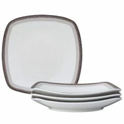 10.75 in., Colorscapes Layers Canyon Porcelain Square Dinner Plates (Set of 4) by Noritake