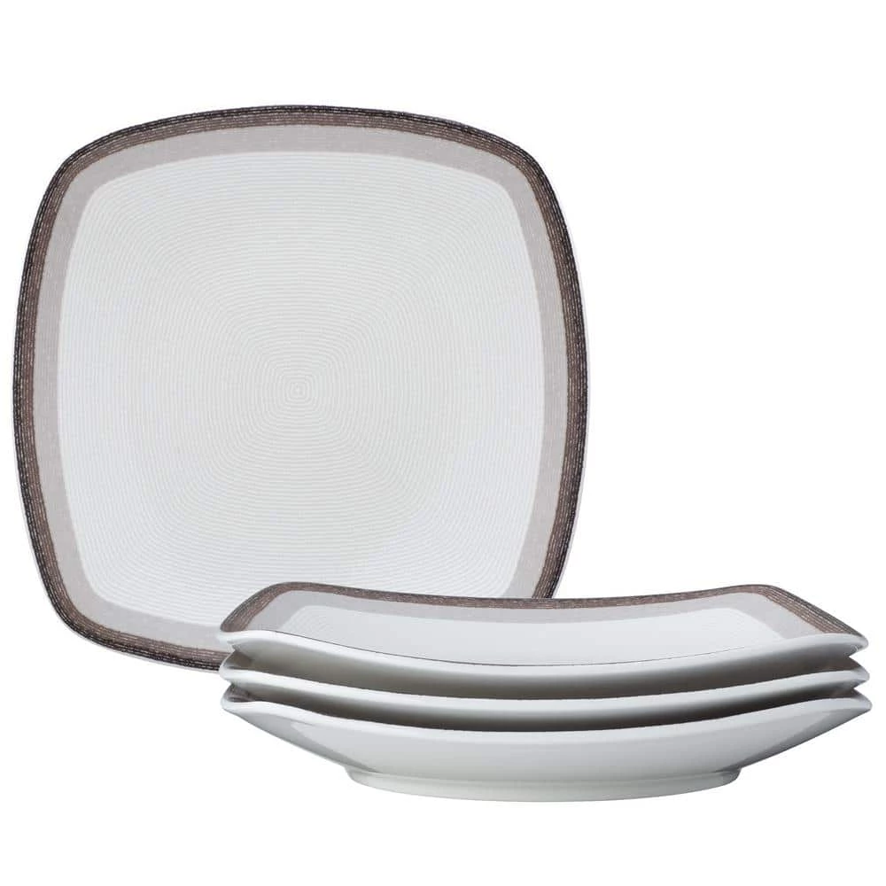 10.75 in., Colorscapes Layers Canyon Porcelain Square Dinner Plates (Set of 4) by Noritake 1 10.75 in., Colorscapes Layers Canyon Porcelain Square Dinner Plates (Set of 4) by Noritake