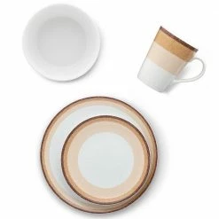 Colorscapes Layers Desert Porcelain 4-Piece Coupe Place Setting (Service for 1) by Noritake -Cheap Noritake Store light orange white noritake dinnerware sets g019 04g 4f 1000